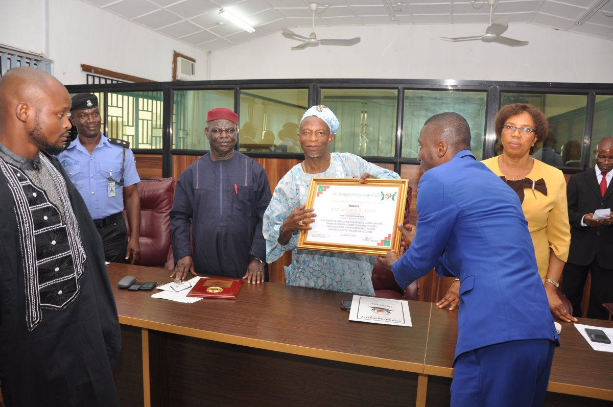 Pan-African Body Confers Double Award on Ritman VC  
